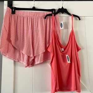 NWT Old Navy Pajama Short & Tank set size Large